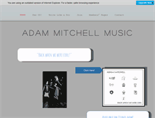 Tablet Screenshot of adammitchellmusic.com